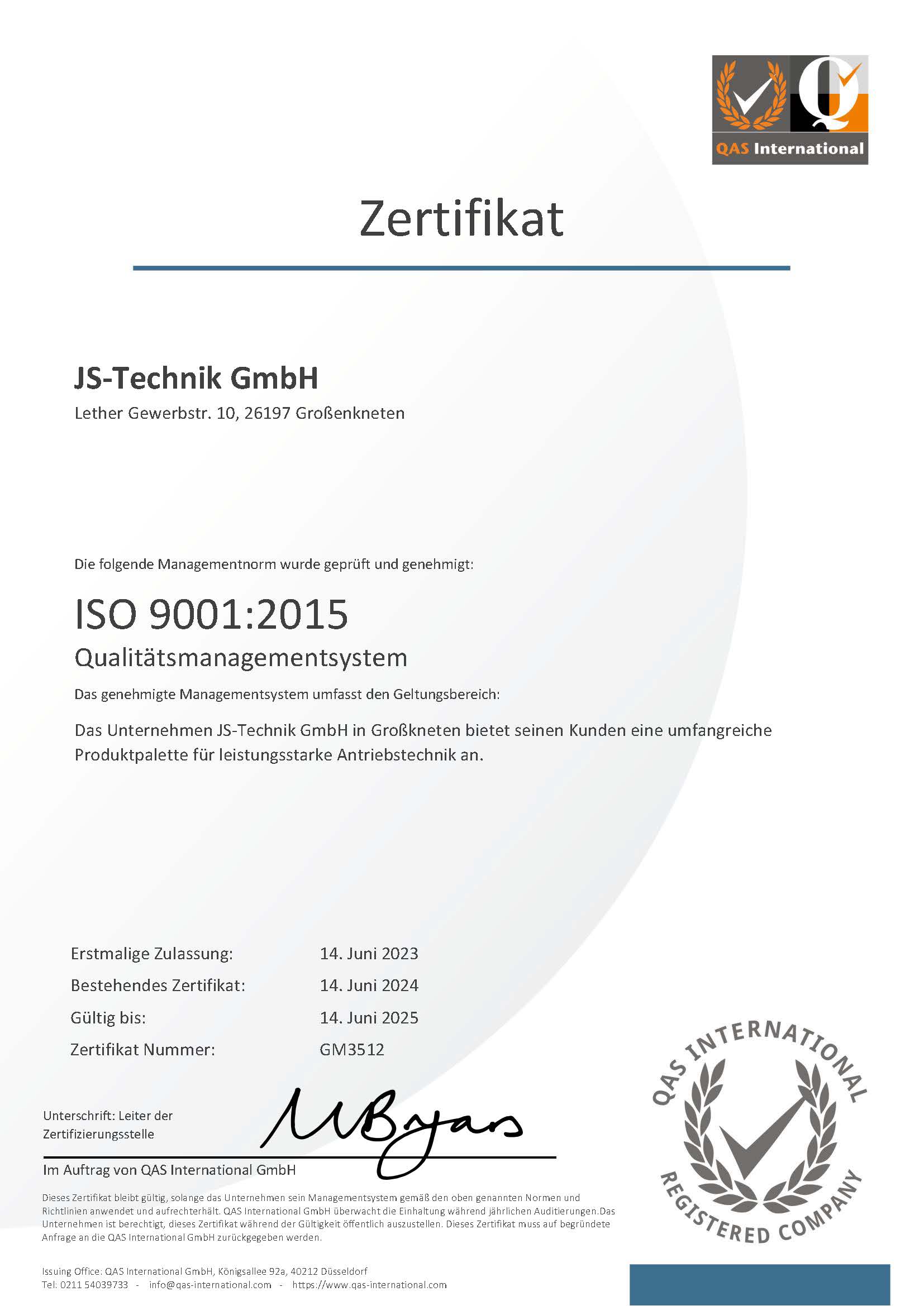 ISO-certificaat 2023