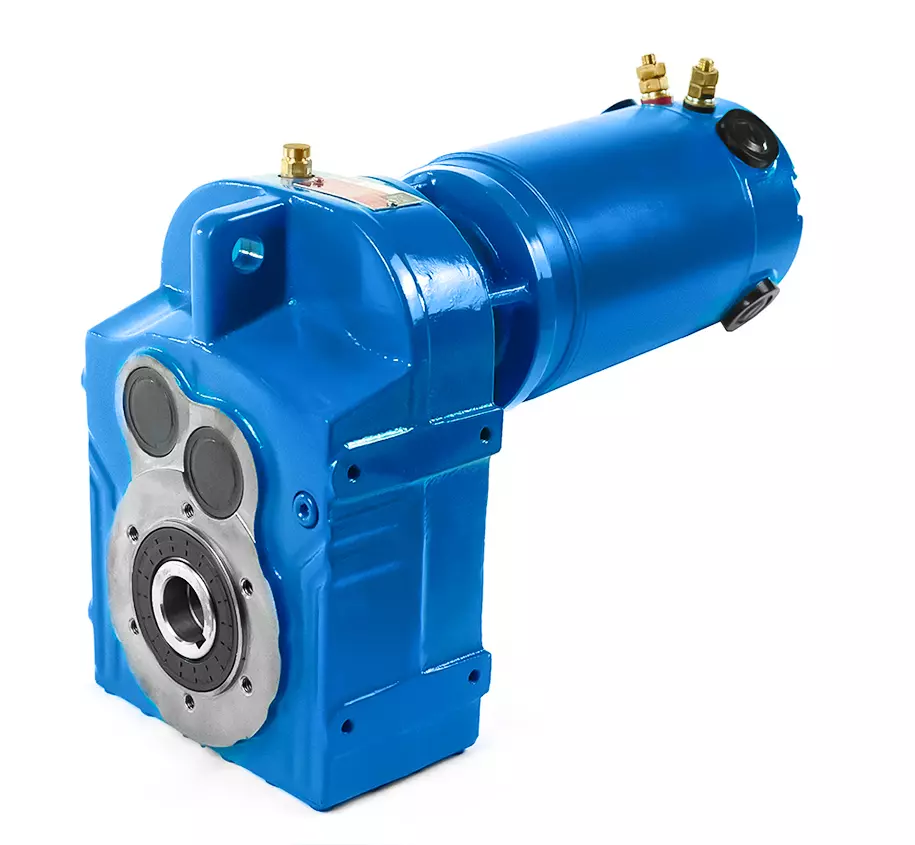 DV173-DC250-2-0,35 kW-32 rpm parallelle as tandwielmotor