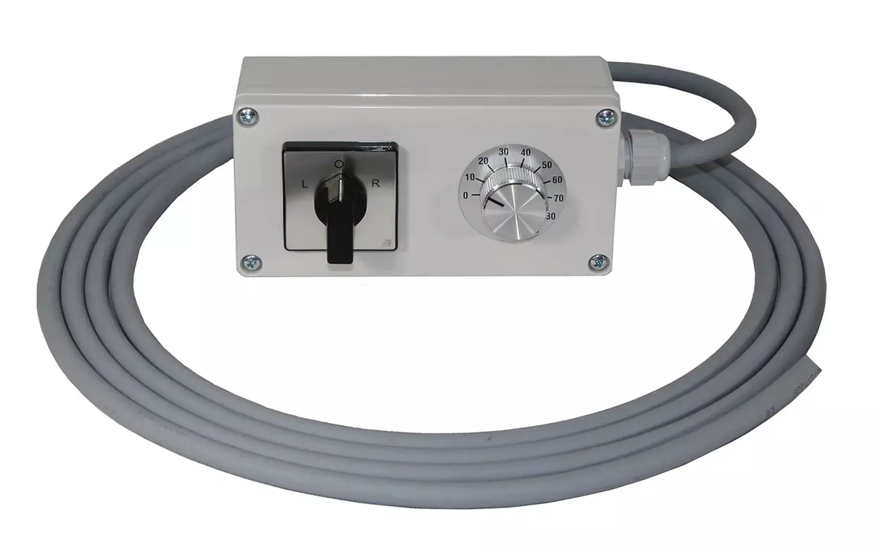 Schakelaar rechts/links, potentiometer voor VFD