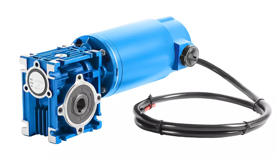 CMRV040 DC100-2, 24V, 0,14 kW, 30 tpm, IP40 Wormwielmotor