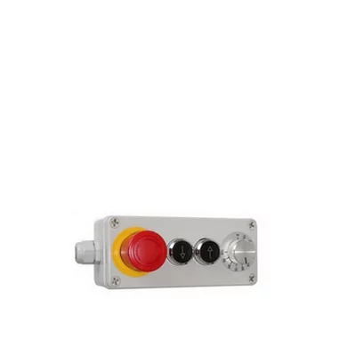 Externe schakelaar met noodstop, L-R-knop en potentiometer